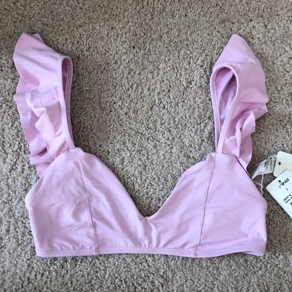 L*Space Ruffle Lilac/Periwinkle Pink Top